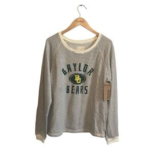 NWT Blue 84 Stripe Baylor Bears Midweight Long Sleeve Sweatshirt Size Large